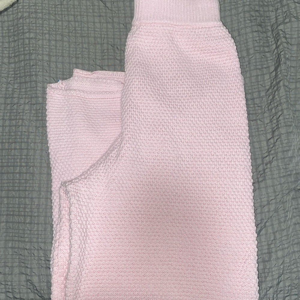 Cozy Pink Knit Pants